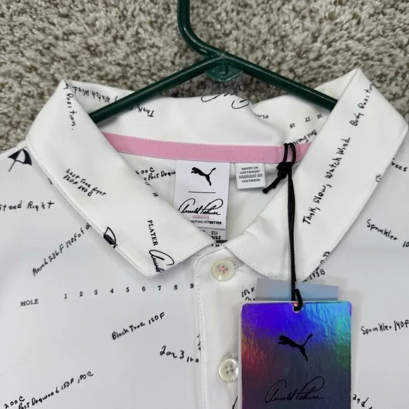 NEW Puma Polo Shirt Men XL Arnold Palmer Cloudspun Scorecard Golf Performance - Picture 3 of 16